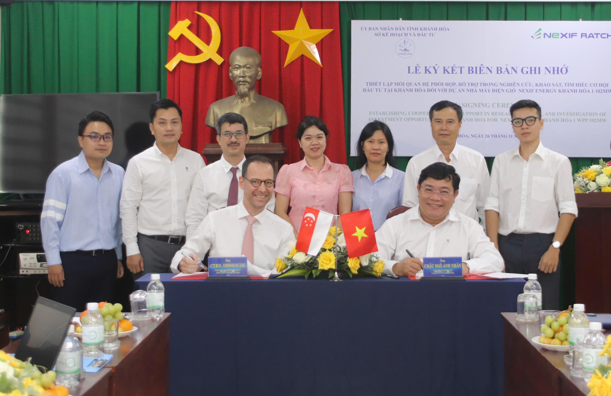 Nexif Ratch Energy and Vietnam’s Khanh Hoa province sign memorandum of understanding for development of a 102MW Wind Power Project, Khanh Hoa, Vietnam